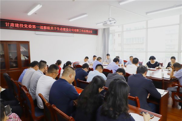 集團總公司黨委第一巡察組向生態(tài)建設(shè)公司反饋巡察情況
